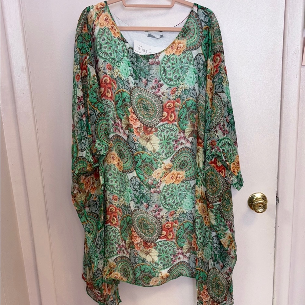 Floral Green Women's Tunic